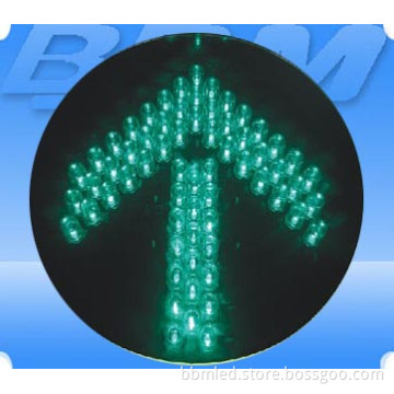 300mm (12") Samll Fresnel Lens Arrow LED Traffic Lights Module (FX300-3-FLG)